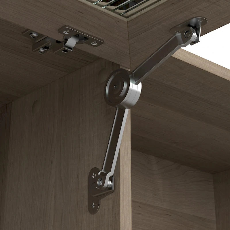 72W-Aufsatzschrank für den Schreibtisch mit geriffelter Glastür - 72x12x36 in.