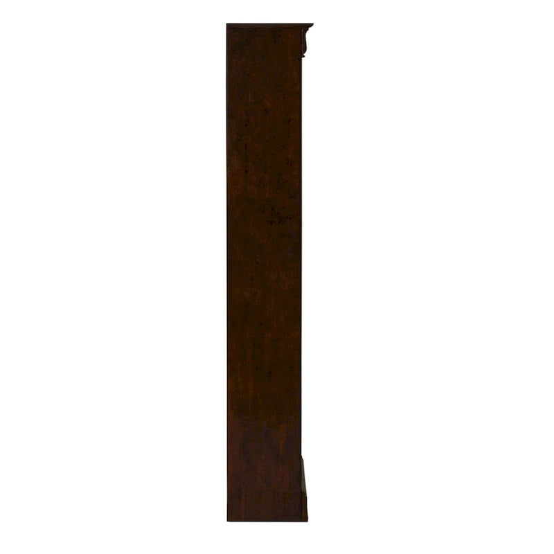 72-inch Bookcase - Cognac Finish, Poplar & Cherry Veneer