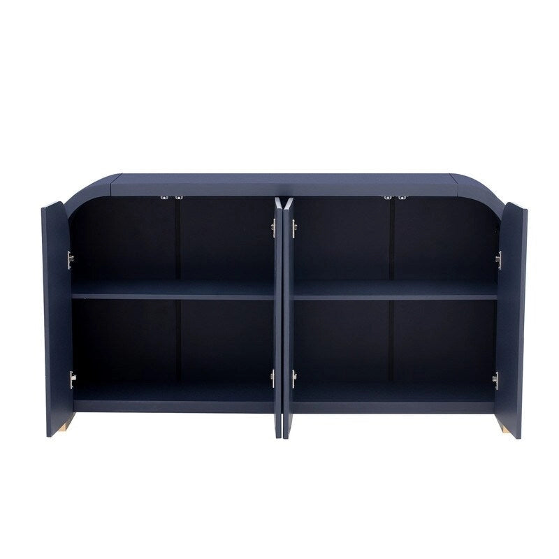 59.8W 4-Door Cabinet with Adjustable Shelves
