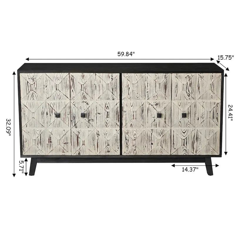 59.84 4-türiges Vintage-Sideboard
