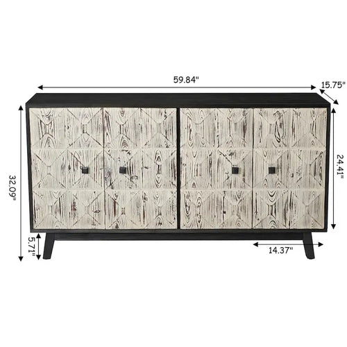 4 Doors Vintage Sideboard