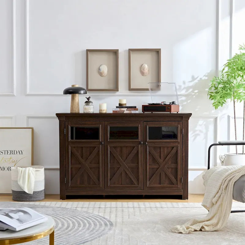 3 Doors Cabinet Large Buffet Sideboard Cabinet