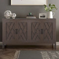 Vintage-Sideboard im amerikanischen Landhausstil aus Holz mit 4 Türen, für Wohnzimmer, Esszimmer, Flur und Eingangsbereich