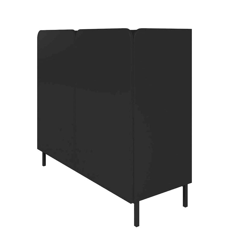 Mid-Century Modern Accent Cabinet Set of 2 - 35.43 x 31.88 x 13.97 in.