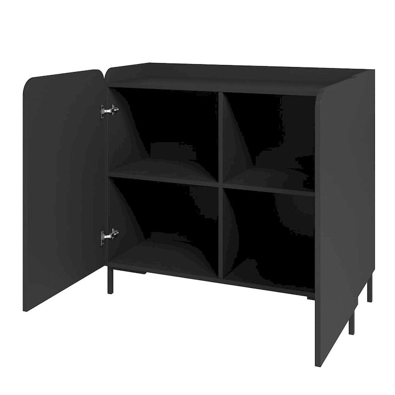 Akzentschrank-Set im Mid-Century-Modern-Stil, 2-teilig - 35.43 x 31.88 x 13.97 in.