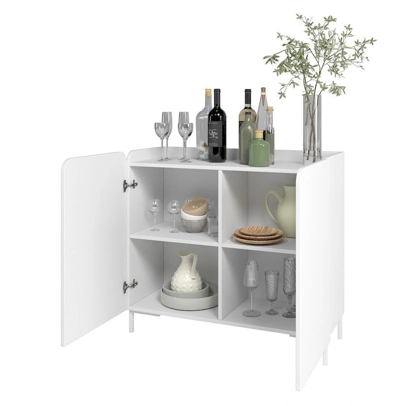 Akzentschrank-Set im Mid-Century-Modern-Stil, 2-teilig - 35.43 x 31.88 x 13.97 in.