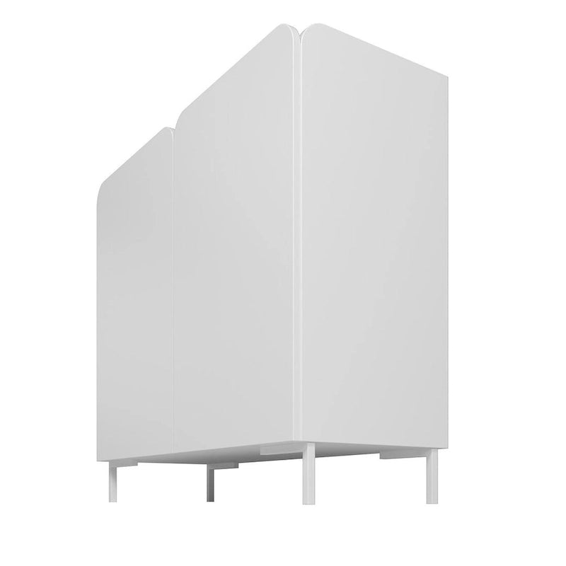 Akzentschrank-Set im Mid-Century-Modern-Stil, 2-teilig - 35.43 x 31.88 x 13.97 in.
