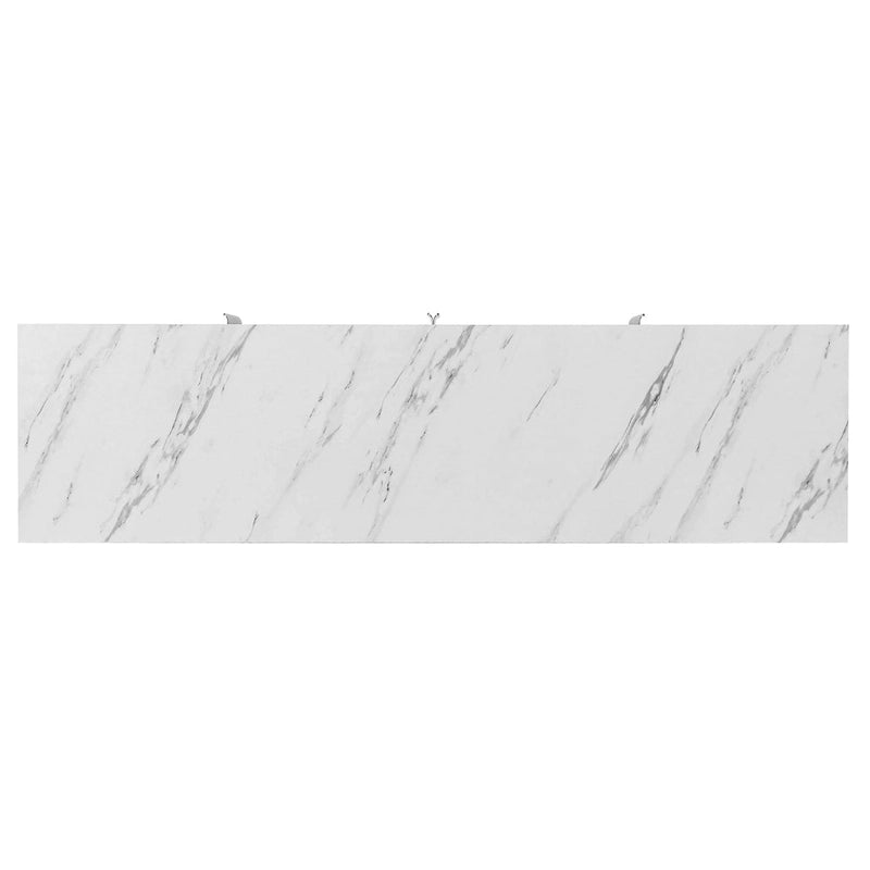 Sideboard mit goldfarbenen Metallbeinen, Griffen und verstellbaren Einlegeböden - 47L x 16.5W x 35.5H
