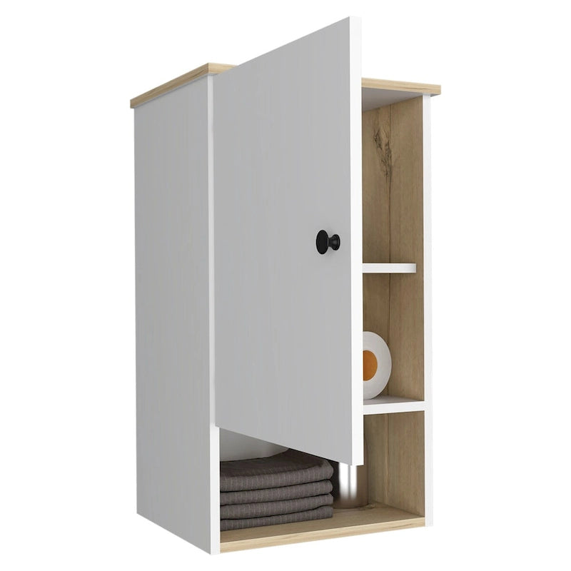 Recessed Medicine Cabinet with Adjustable Shelves - Polished Frameless Mirror