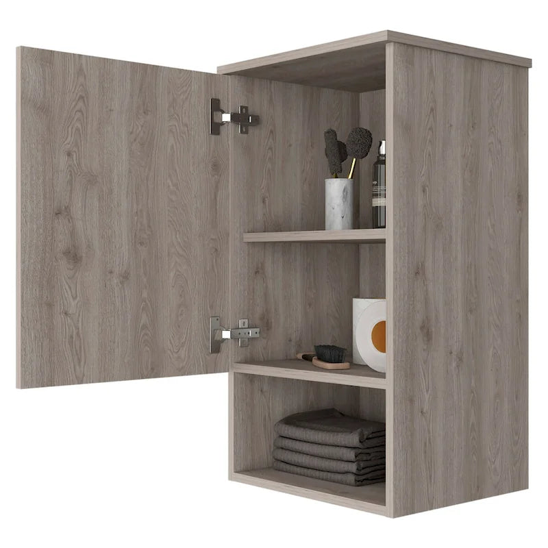 Recessed Medicine Cabinet with Adjustable Shelves - Polished Frameless Mirror