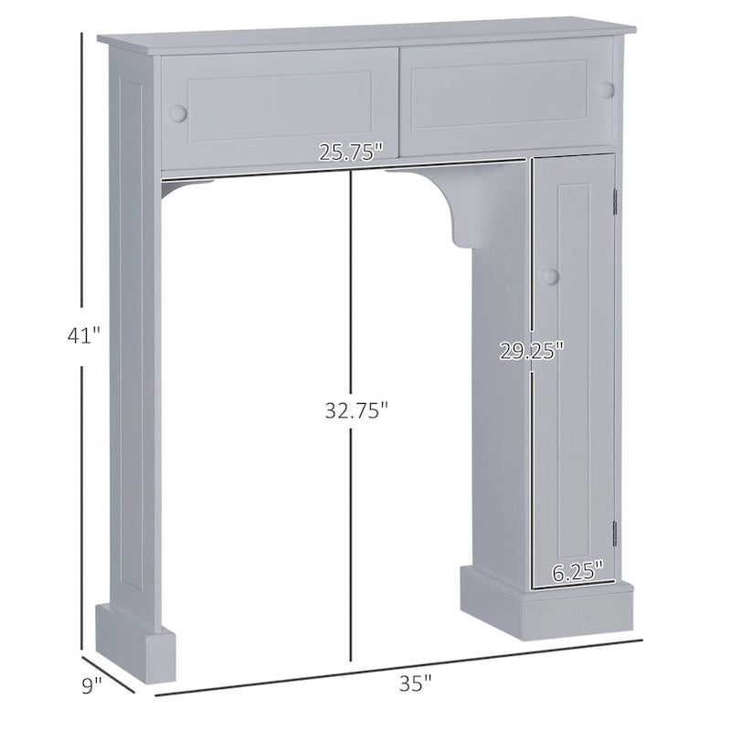 Over the Toilet Storage Cabinet w/ Adjustable Shelves, Toilet Rack