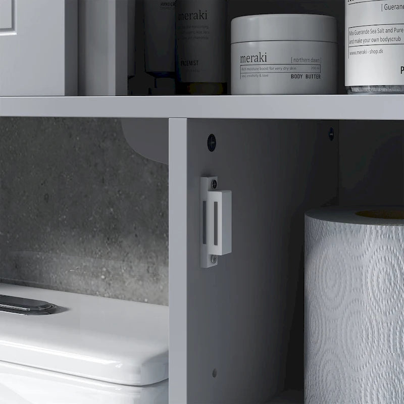 Over the Toilet Storage Cabinet w/ Adjustable Shelves, Toilet Rack