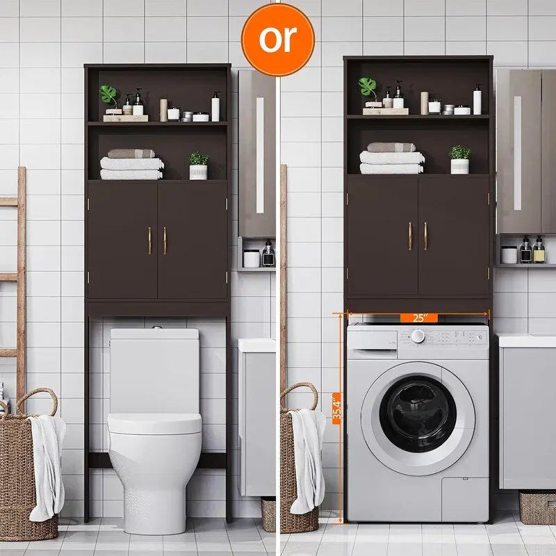 Toiletten-Überbau-Stauraumschrank - 8T x 25B x 77H