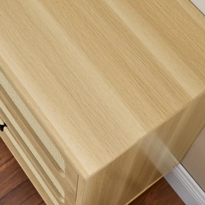 Rattan-Aufbewahrungsschrank mit 6 Schubladen